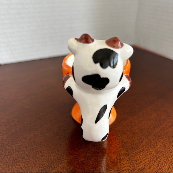 Colourful and Cute Vintage Ceramic Animal Egg Cups Set of 4 - Picture 6 of 14